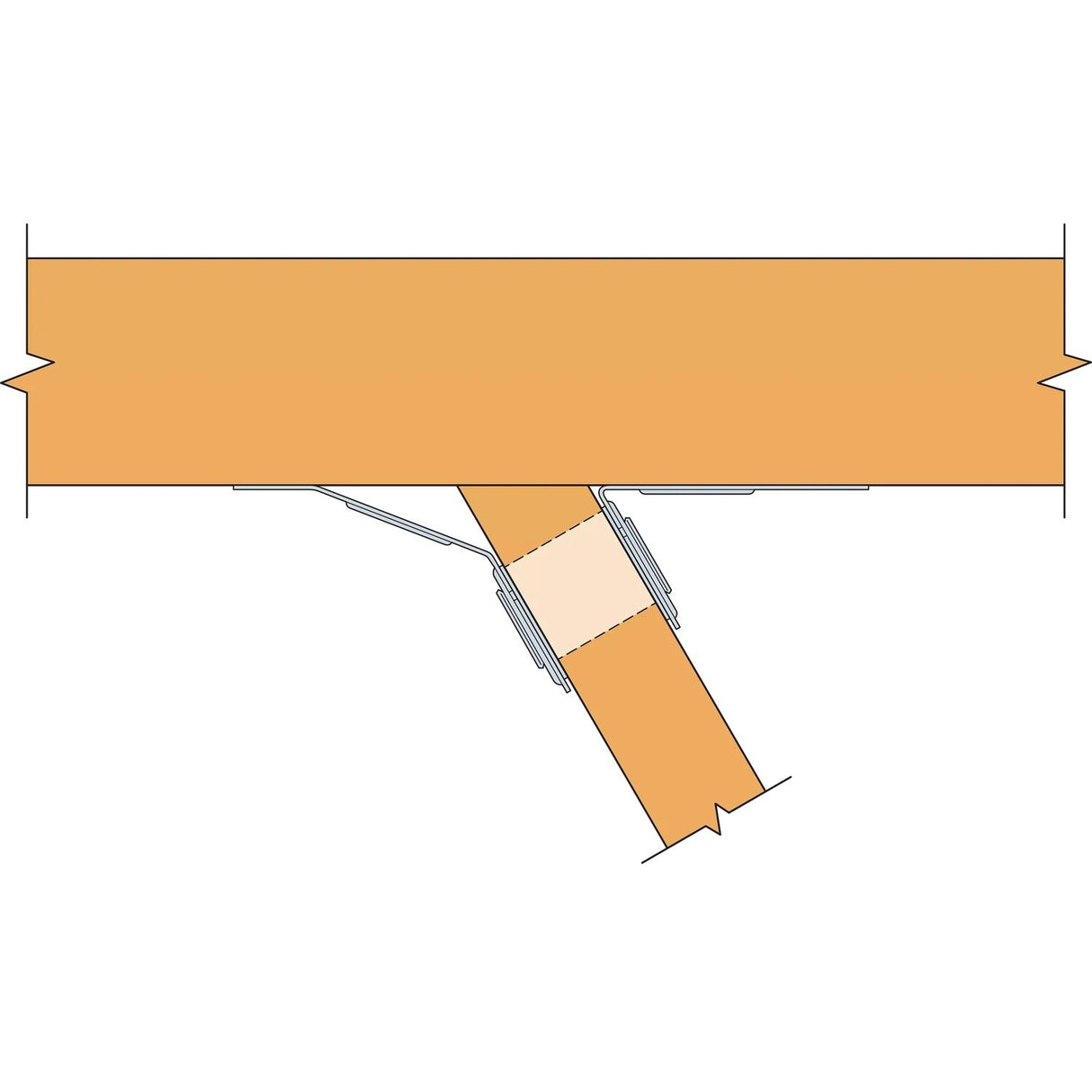Simpson Strong-Tie LSSR2.1Z (2") 18Ga Light Slopeable/Skewable Rafter Hanger - ZMAX Finish - 5