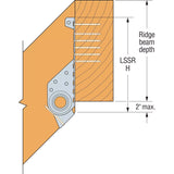 Simpson Strong-Tie LSSR2.37Z (2-5/16") 18Ga Light Slopeable/Skewable Rafter Hanger - ZMAX Finish - 3