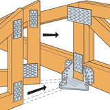 Simpson Strong-Tie LTHJA26 (2" x 6") Galvanized Truss Hip/Jack Hanger - 3