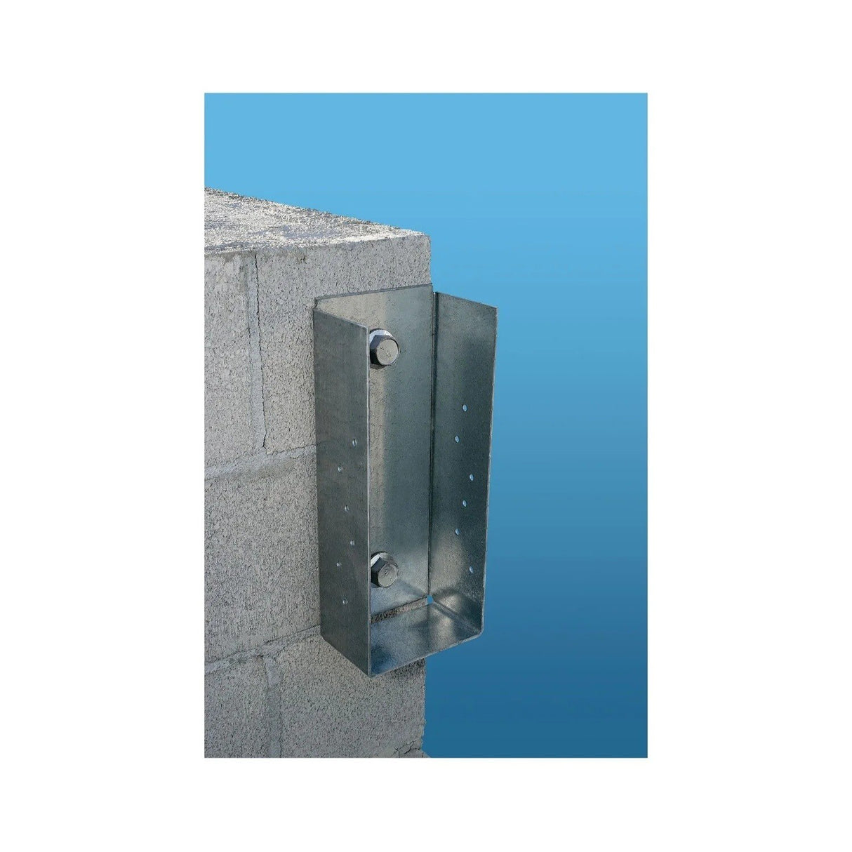 Simpson MBHU5.50/11.25KT Strong-Tie Galvanized Masonry Beam Hanger with Screws/Anchors for 5-1/2" x 11-1/4" Beams - 2