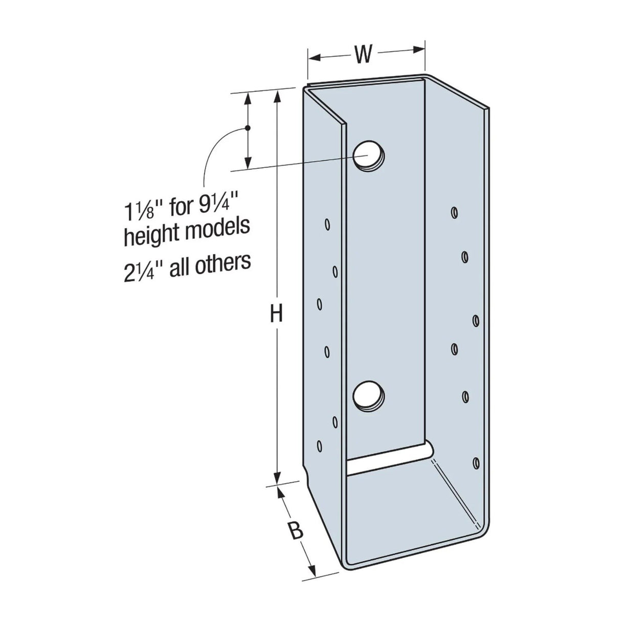 Simpson MBHU5.50/11.25KT Strong-Tie Galvanized Masonry Beam Hanger with Screws/Anchors for 5-1/2" x 11-1/4" Beams - 4