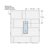 Simpson MBHU5.50/11.25KT Strong-Tie Galvanized Masonry Beam Hanger with Screws/Anchors for 5-1/2" x 11-1/4" Beams - 6