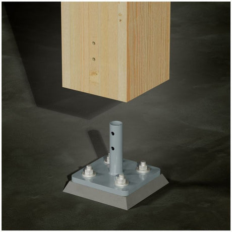 Simpson Strong-Tie MCB15.5X15.5 (15-1/2" x 15-1/2") Mass Timber Column Base for Glulam to Concrete Connections