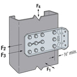 Simpson Strong-Tie MFCB47.5-R25 (7-1/2") Bypass Framing Fixed-Clip Connector for Cold-Formed Steel Construction (25 Pack) - 9