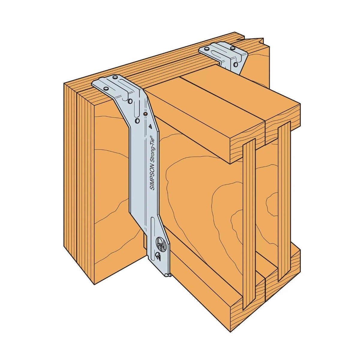 Simpson MIT318 Strong-Tie Top Flange I-Joist Hanger for Engineered Wood - 4