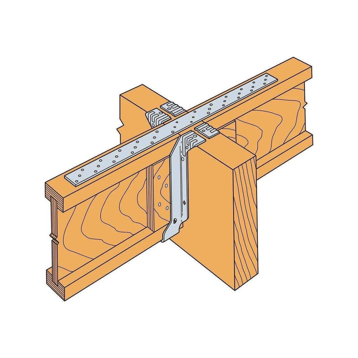 Simpson MIT318 Strong-Tie Top Flange I-Joist Hanger for Engineered Wood - 6