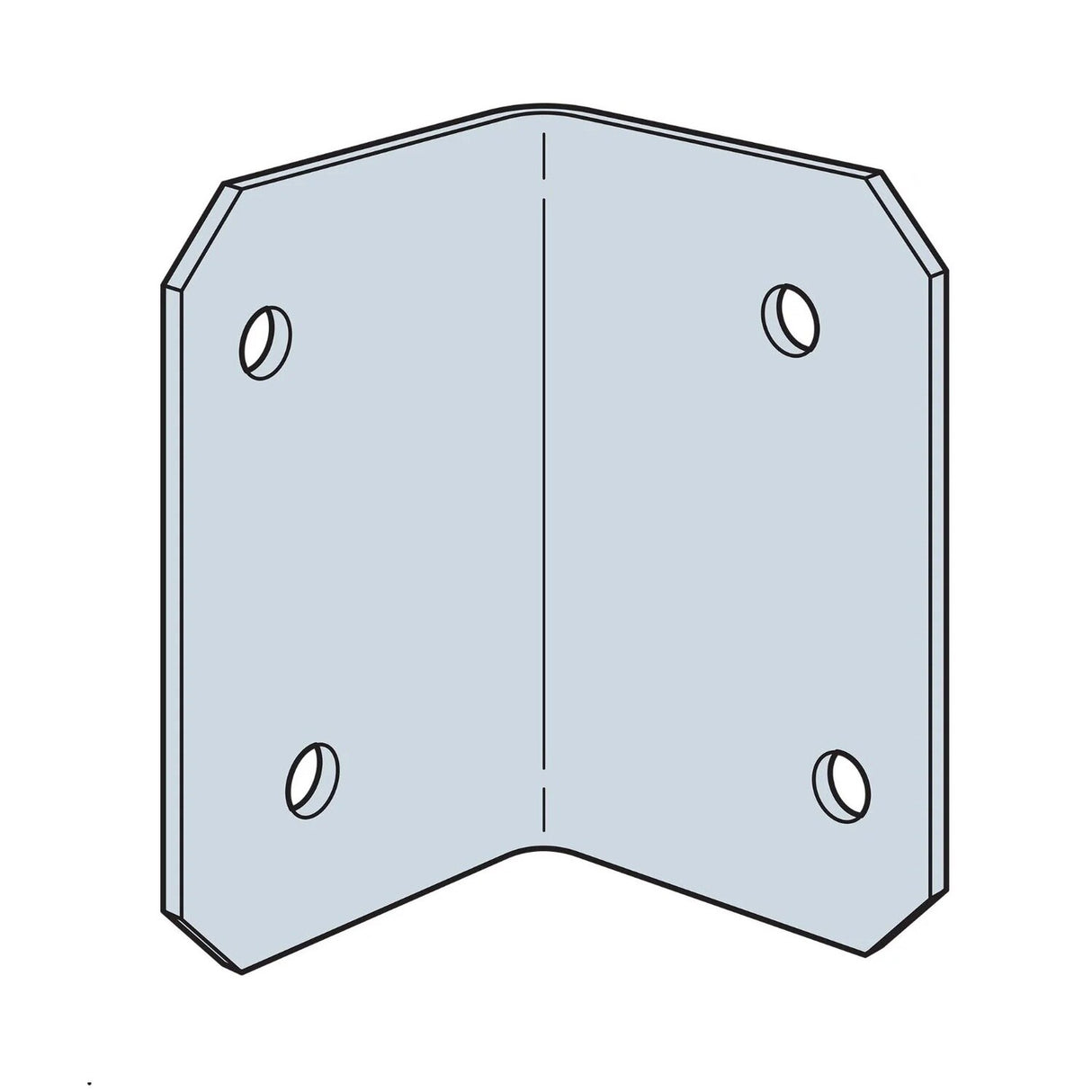 Simpson Strong-Tie ML23Z (2" x 3") Medium L Angle, ZMAX Finish