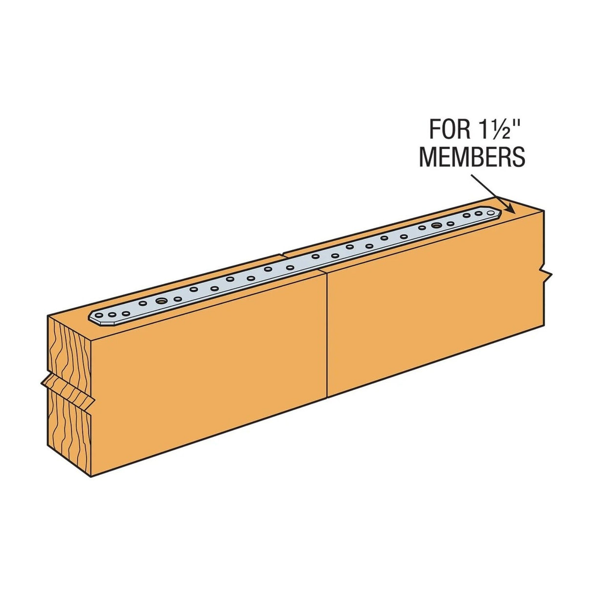 Simpson Strong-Tie MSTA30Z (30") 16 Gauge Medium Strap Tie - ZMAX Finish - 2