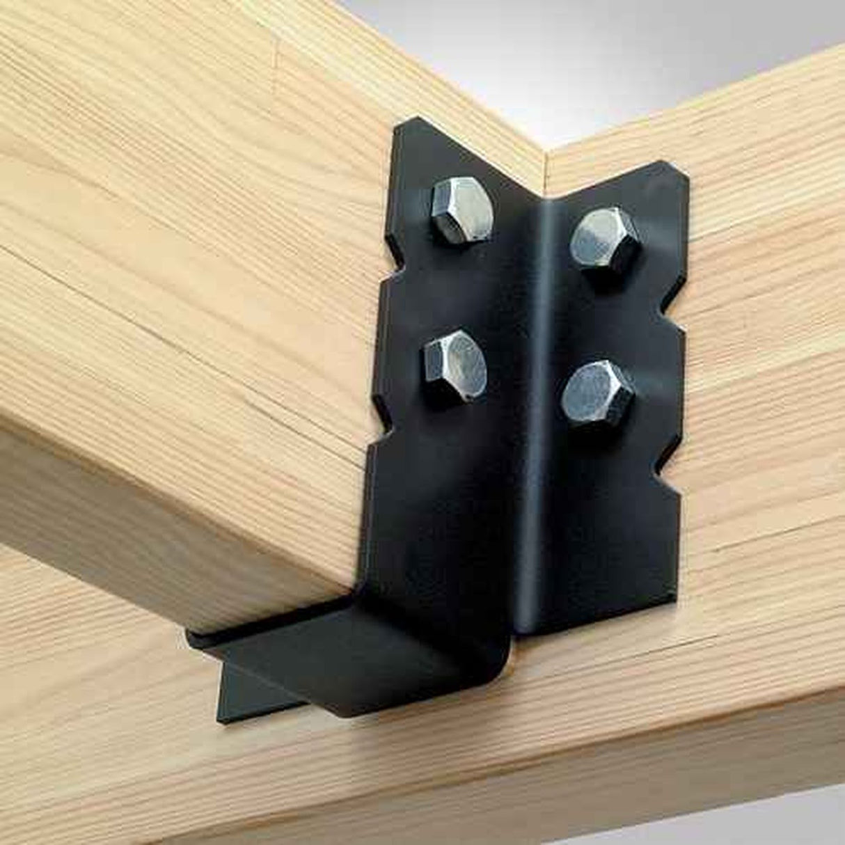 Simpson Strong-Tie OU68 (6" x 8") Ornamental Joist Hanger Black Powder Coated for Decorative Wood Connections - 2