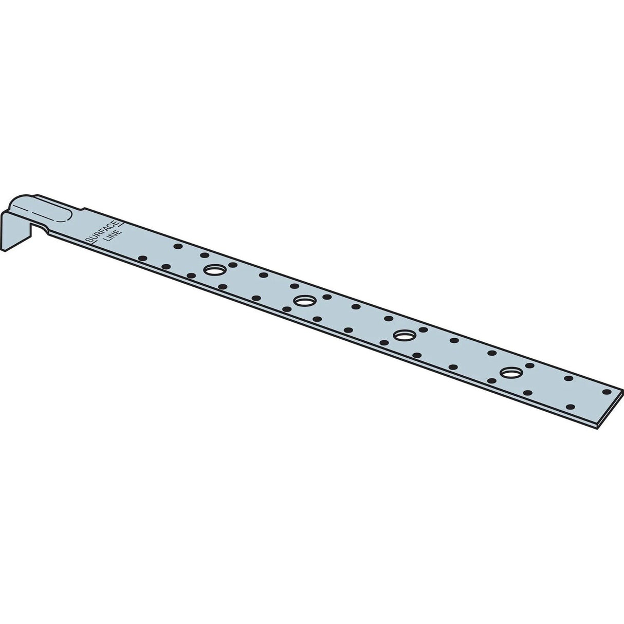 Simpson Strong-Tie PA35 (35") 12 Gauge Purlin Anchor and Strap-Tie Holdown, G90 Galvanized - 2