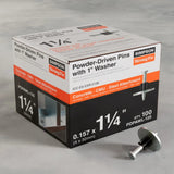 Simpson Strong-Tie PDPAWL-125 (1", 1-1/4") Powder-Actuated Pin with Washer Mechanically Galvanized Steel (100 Pack) - 2