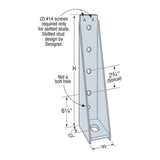 Simpson S/HD15B Strong-Tie High-Load Steel Holdown for Shearwall and Lateral Applications - 2