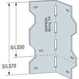 Simpson Strong-Tie S/LS70 Light Gauge Steel Reinforcing Angle - G90 Galvanized - 2