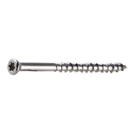 Simpson Strong-Tie S07125WP1 Deck-Drive (#7 x 1-1/4") T-15 DWP Wood SS Screw, Trim Head, Type 305 (1 lb.)