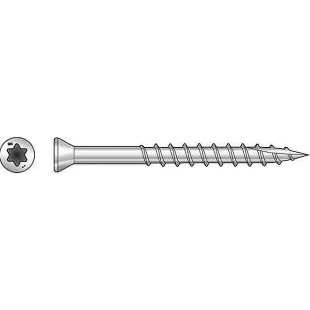 Simpson Strong-Tie S07225FT1 (#7 x 2-1/4") Trim-Head Screw, 6-Lobe Drive, T15 Type 305 (1 lb. Tub)