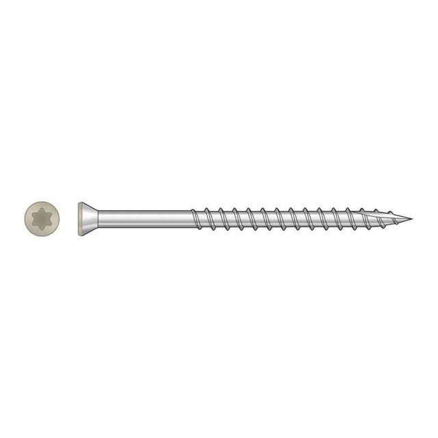 Simpson Strong-Tie S07225FTPTN Strong-Drive (#7 x 2-1/4") Trim-Head Screw T15 Type 305 Tan (350 Pack)