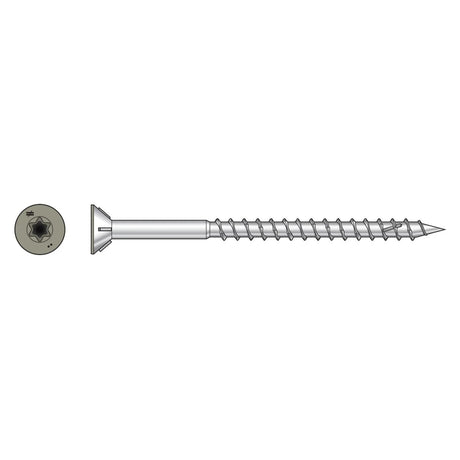 Simpson Strong-Tie S10300WPBGR Deck-Drive (#10 x 3") T-25 DWP Wood SS Screw, Flat Head, Type 305, Gray (1750 Pack)