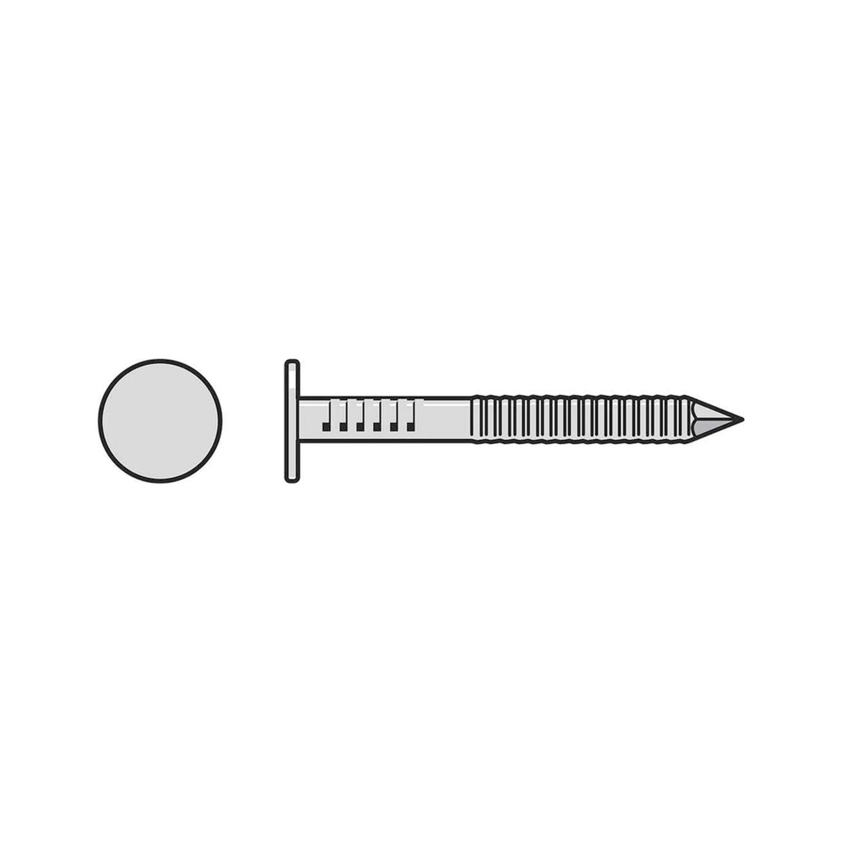 Simpson Strong-Tie S210ARN5 (1" x 0.131") Roofing Nail, Annular Ring Shank, Type 304 Stainless Steel (5 lb. Tub) - 2