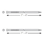 Simpson Strong-Tie S4FN5 (1-1/2") 14ga 4D Smooth Shank Finishing Nail - Type 304 (5 lb.Pkg) - 2