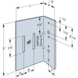 Simpson SC32-5/97-KT25 Strong-Tie Bypass Framing Slide-Clip Connector (25 Pack)