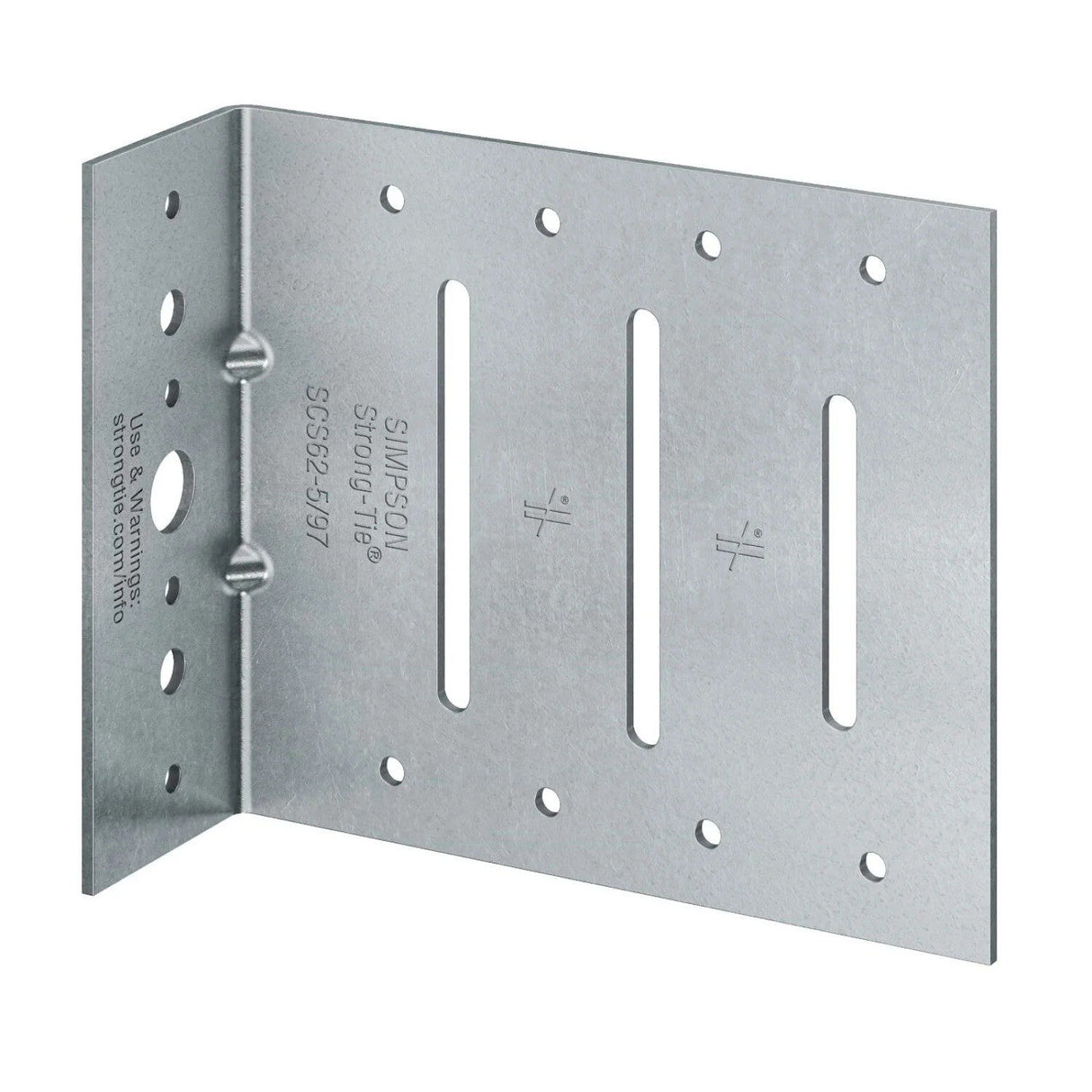 Simpson SCS62-5/97-KT25 Strong-Tie Seismic Bypass Framing Slide Clip 12-Gauge with Screws (25 Pack) for Cold-Formed Steel Construction