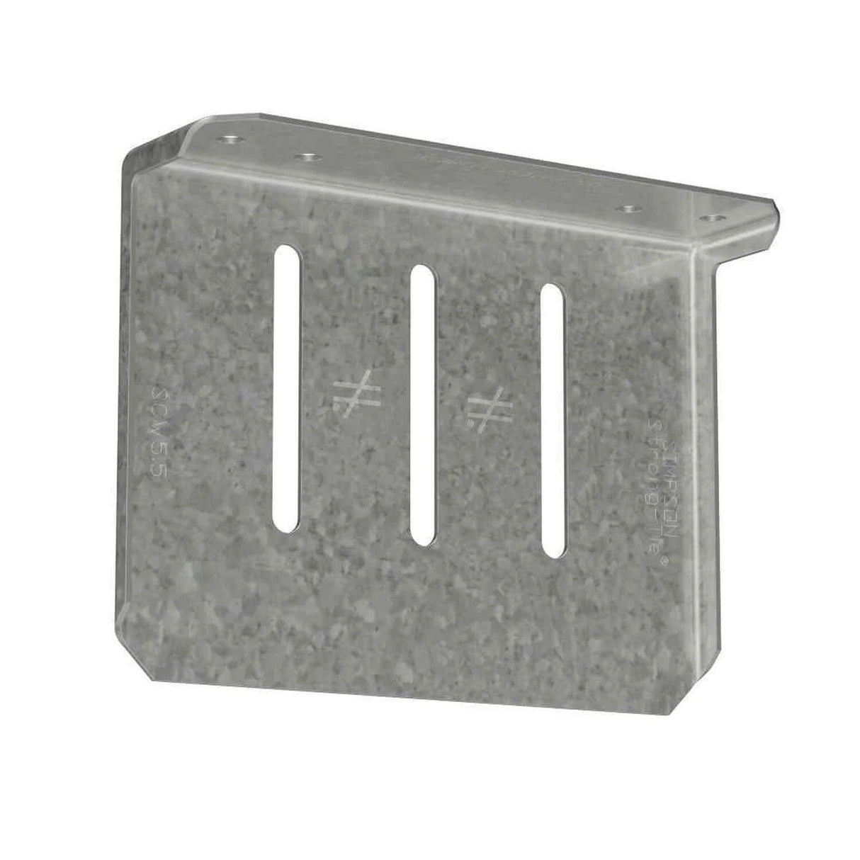 Simpson Strong-Tie SCW5.5-KT (5-1/2" x 54 mil) 16 Gauge SCW Head-of-Wall Slide-Clip Connector with Screws, G90 Galvanized (25 Pack)