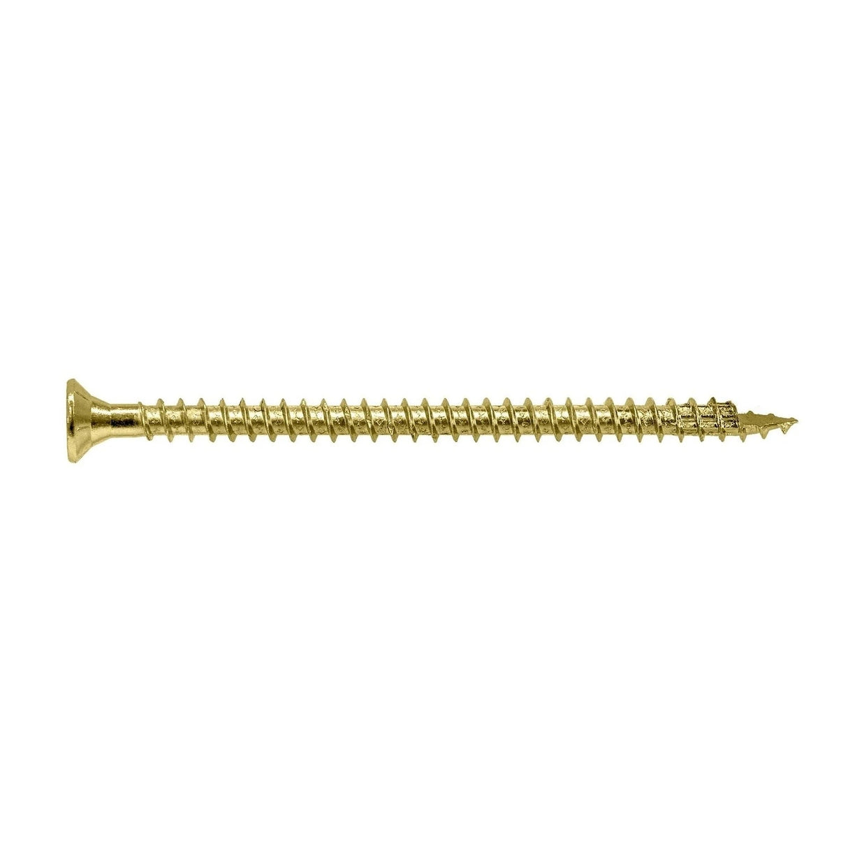 Simpson Strong-Tie SDCF22512-R50 Strong-Drive (0.590" x 5-1/2") T40 Yellow Zinc Timber-CF Screw, Flat Head w/ Nibs (50 Pack)