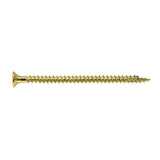 Simpson Strong-Tie SDCF22512-R50 Strong-Drive (0.590" x 5-1/2") T40 Yellow Zinc Timber-CF Screw, Flat Head w/ Nibs (50 Pack)
