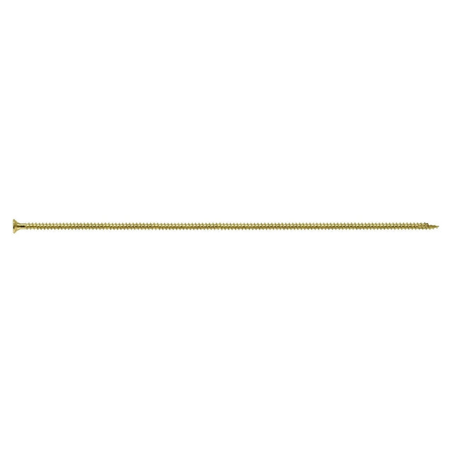 Simpson Strong-Tie SDCF272358-R25 Strong-Drive (0.725" x 23-5/8") T50 Yellow Zinc Timber-CF Screw, Flat Head w/ Nibs (25 Pack)