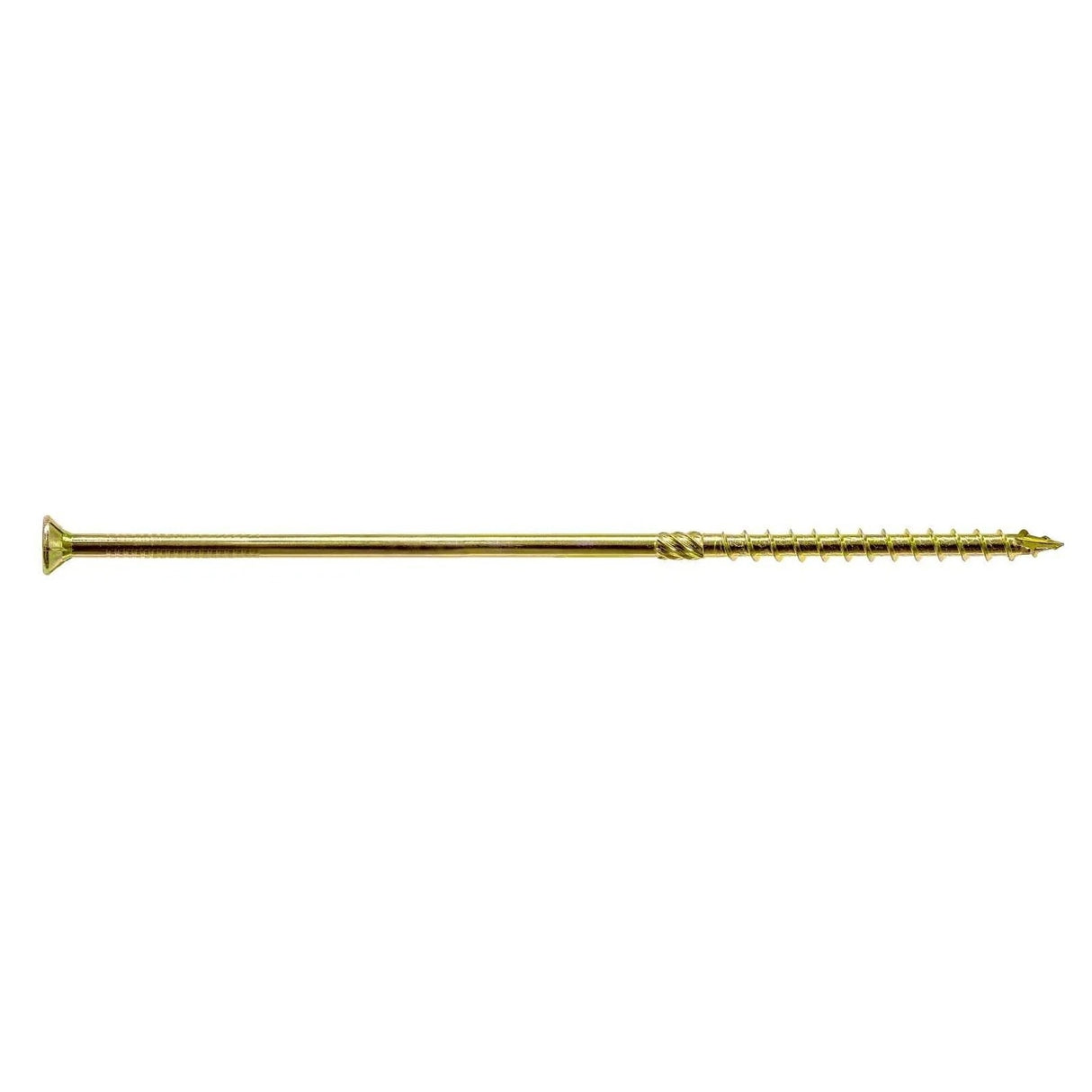 Simpson Strong-Tie SDCP22912-R50 Strong-Drive (0.225" x 9-1/2") T40 Yellow Zinc SDCFC Timber-CFC Screw, Flat Head w/ Nibs (50 Pack)