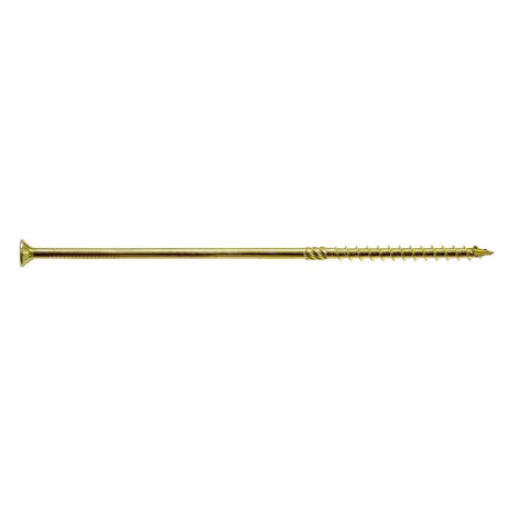 Simpson Strong-Tie SDCP22912-R50 Strong-Drive (0.225" x 9-1/2") T40 Yellow Zinc SDCFC Timber-CFC Screw, Flat Head w/ Nibs (50 Pack)