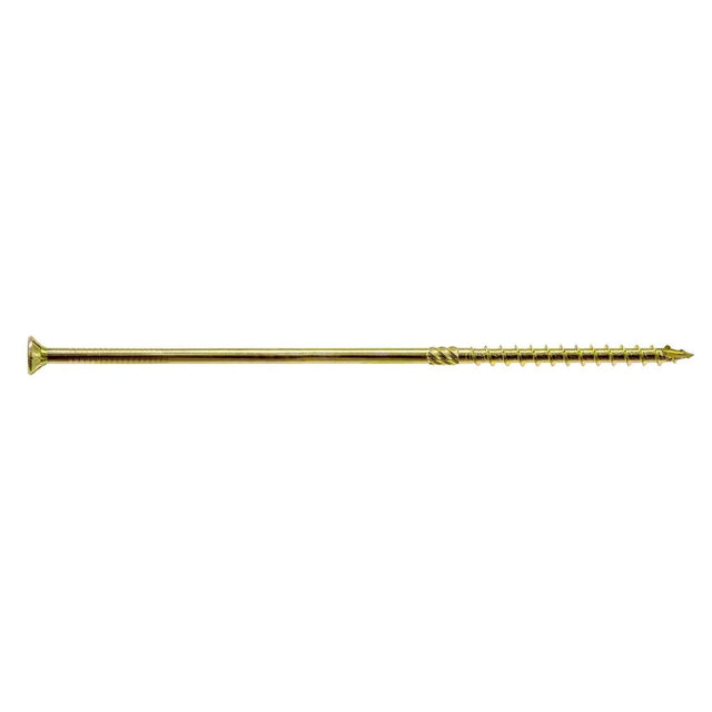 Simpson Strong-Tie SDCP22912-R50 Strong-Drive (0.225" x 9-1/2") T40 Yellow Zinc SDCFC Timber-CFC Screw, Flat Head w/ Nibs (50 Pack)