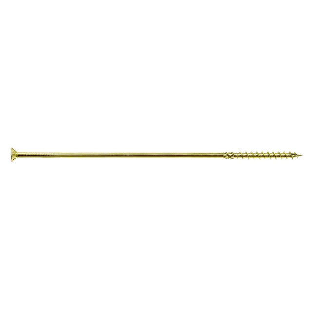 Simpson Strong-Tie SDCP271400-R25 Strong-Drive (0.275" x 14") T40 Yellow Zinc SDCFC Timber-CFC Screw, Flat Head w/ Nibs (25 Pack)