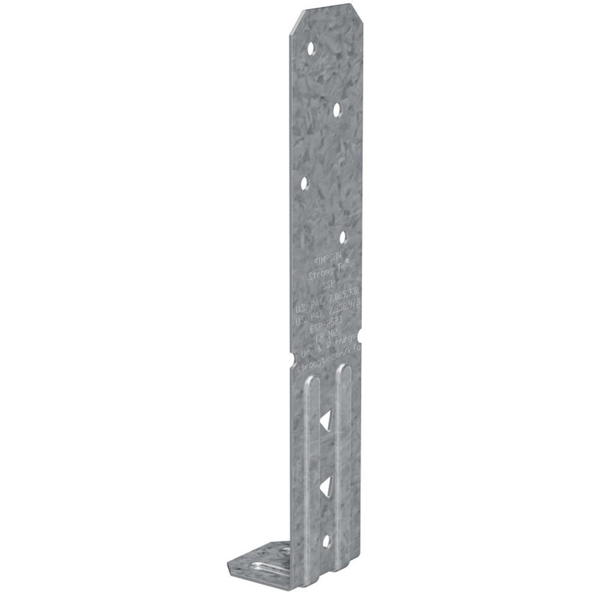 Simpson Strong-Tie SSPZ SSP 18-Gauge ZMAX Galvanized Single Stud Plate