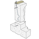 Simpson Strong-Tie SSTB16 (5/8 in. x 17-5/8 in.) Anchor Bolt for Concrete Applications - 2