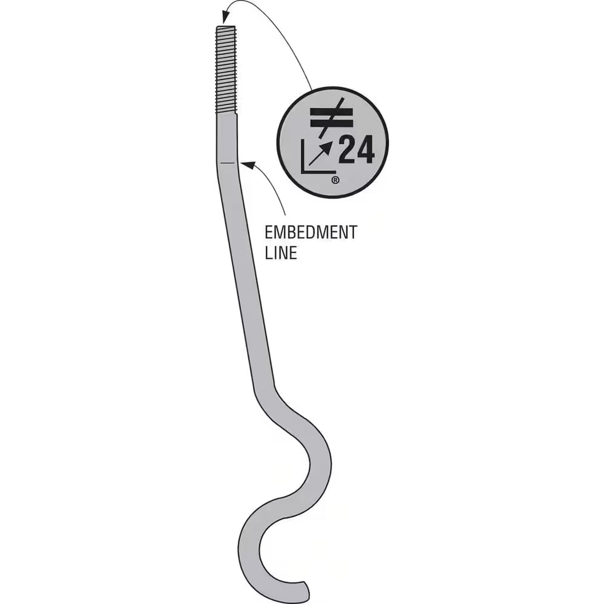 Simpson SSTB24 Strong-Tie Anchor Bolt for Concrete Applications - 2