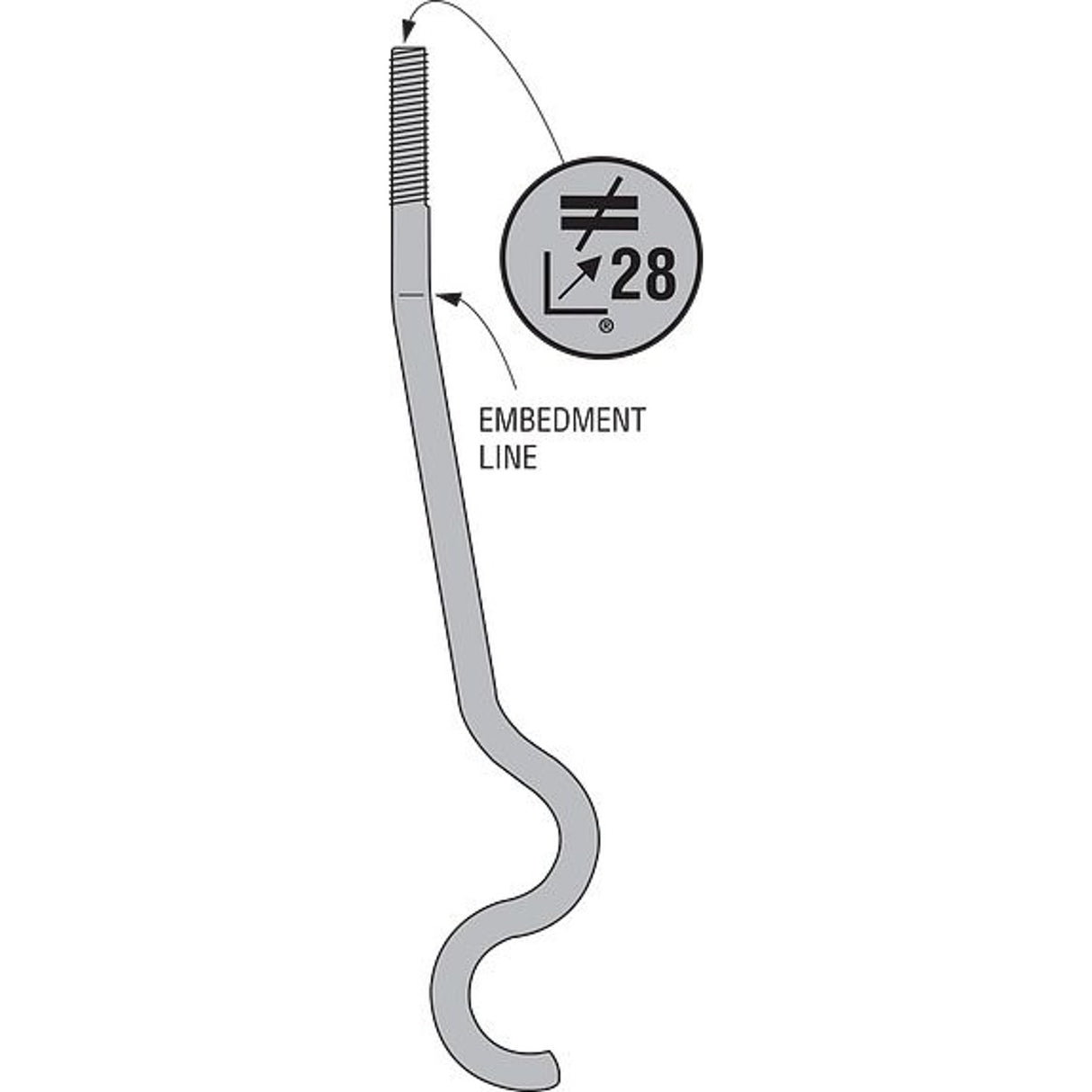 Simpson SSTB28L Strong-Tie Anchor Bolt for Concrete Applications - 2