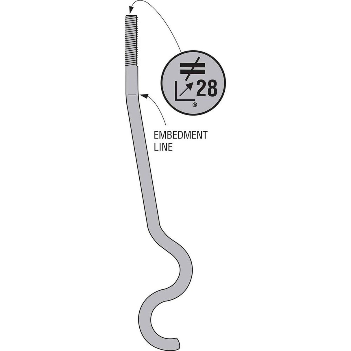 Simpson SSTB28 Strong-Tie Anchor Bolt for Concrete Applications - 2
