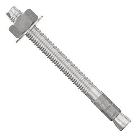 Simpson Strong-Tie STB2-50512S4F25 Strong Bolt (1/2" x 5-1/2") Stainless-Steel Wedge Anchor - Fully Assembled (25 Pack)