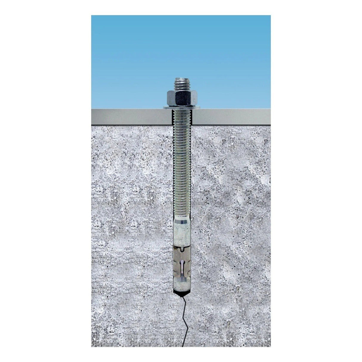 Simpson Strong-Tie STB2-50812S6F20 (1/2" x 8-1/2") Strong-Bolt 2 Type 316 Stainless-Steel Wedge Anchor, Fully Assembled (20 Pack) - 2