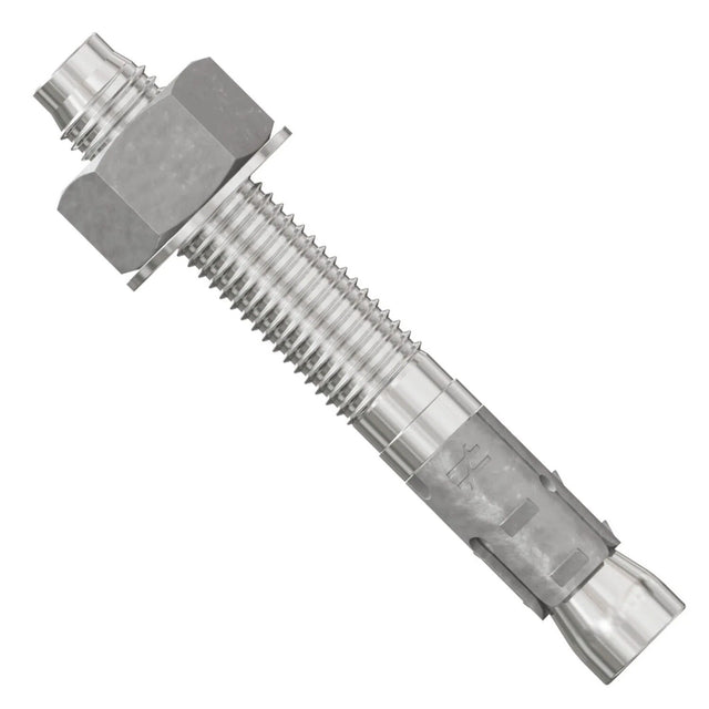 Simpson Strong-Tie STB2-75512S4F10 (3/4" x 5-1/2") Strong-Bolt 2 Type 304 Stainless-Steel Wedge Anchor, Fully Assembled (10 Pack)
