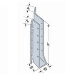 Simpson Strong-Tie SUL210 (2x10) Galvanized Left-Skewed U-Shaped Hanger - 2