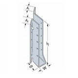 Simpson Strong-Tie SUL210 (2x10) Galvanized Left-Skewed U-Shaped Hanger - 2