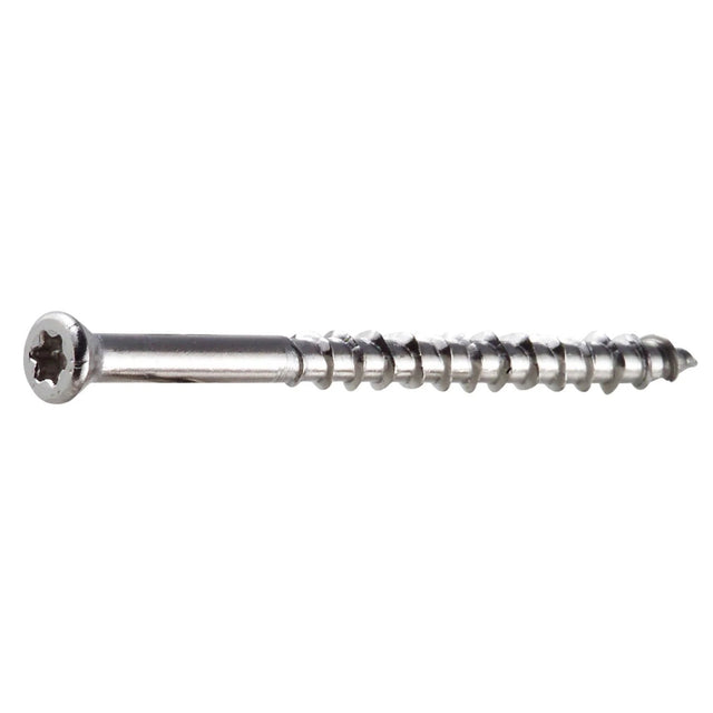 Simpson Strong-Tie T07225WP1 Deck-Drive (#7 x 2-1/4") T-15 DWP Wood SS Screw, Trim Head, Type 316 (1 lb.)