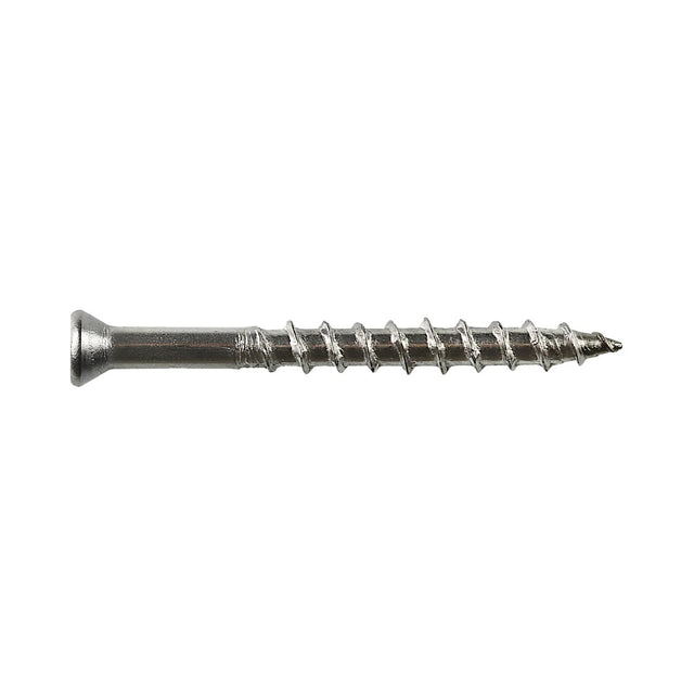 Simpson Strong-Tie T07300FWP Deck-Drive (#7 x 3") T-15 DWP Wood SS Screw, Trim Head, Type 316 (60 Pack)