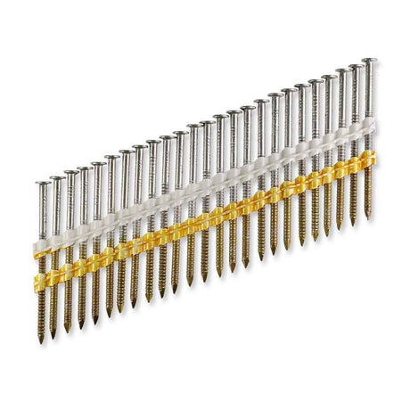 Simpson Strong-Tie T10A350CNB (3-1/2" x 0.131") 20-22 Degree Plastic Strip Full Round Head Ring-Shank Nails - 316 Stainless Steel (4000 Pack)