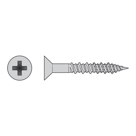 Simpson Strong-Tie T10J200FX-RP8 (#10 x 2") Marine Screw, Flat Head #2 Phillips Drive - Type 316 (8 Pack)