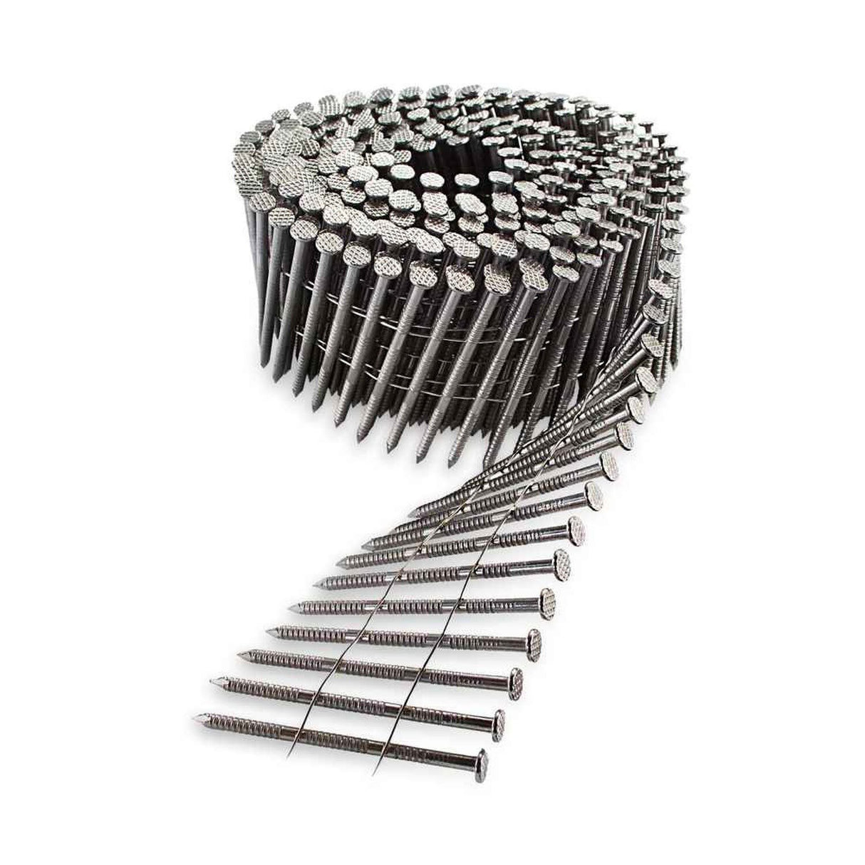 Simpson Strong-Tie T12A200PNB (2 in. x .113 in.) 15 Degree Wire Coil Full Round Head Ring-Shank Decking/Framing Nail (3600 Pack)