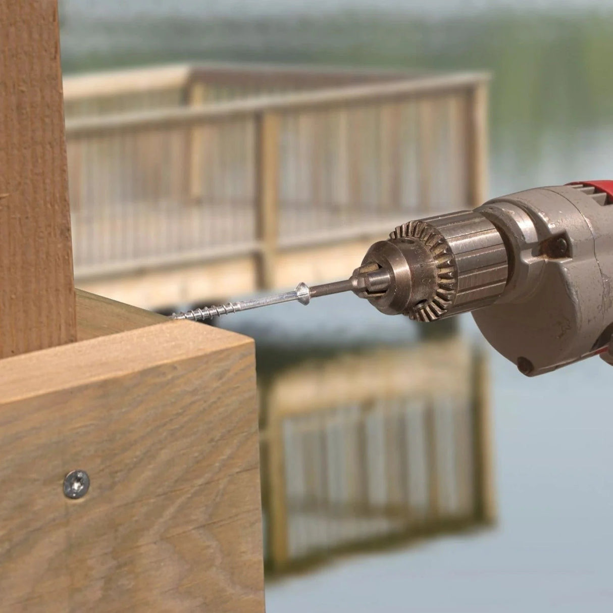 Simpson Strong-Tie T14500WPB Strong-Drive (#14 x 5") T27 DWP Wood SS Screw, Flat Head, Type 316 (500 Pack) - 4