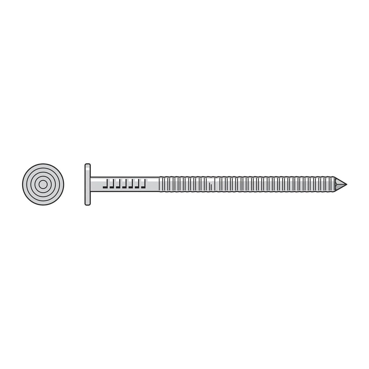 Simpson Strong-Tie T8KR55 (2-1/2" x 5/32" Head Diameter) Premium Siding Nail, Type 316 Stainless Steel (5 lb. Tub)